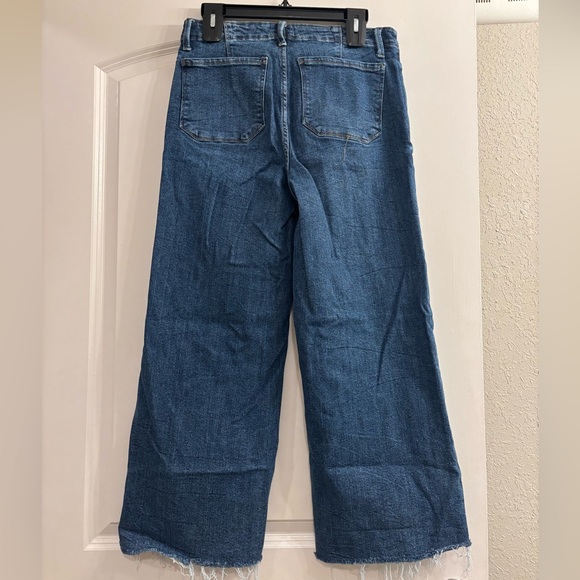 Kensie Dark Blue High-Rise Wide Leg Jeans - Picture 6 of 7